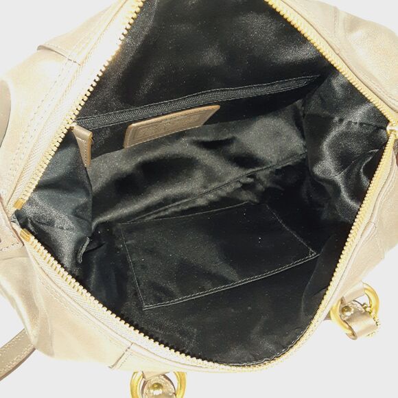 Coach 15445 Ashley Metallic Bronze Leather Satchel Shoulder Bag Convertible Bag - Picture 6 of 16